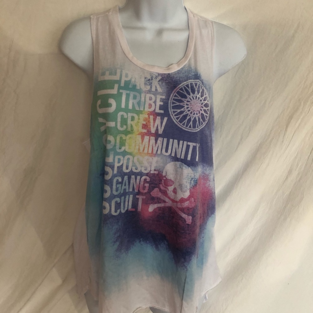 Soul cycle muscle shirt multi color